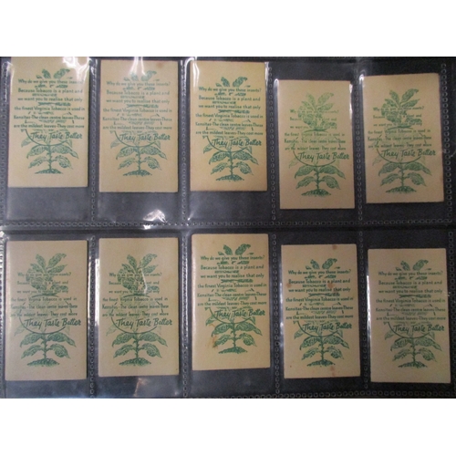 34 - J. Wix. Kensitas Flowers complete set with printed backs (regular size) and complete set with printe... 