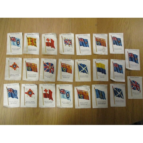 35 - J. Wix. Loose Kensitas silk National Flags (numbered), near complete set, with duplicates, plus Kens... 