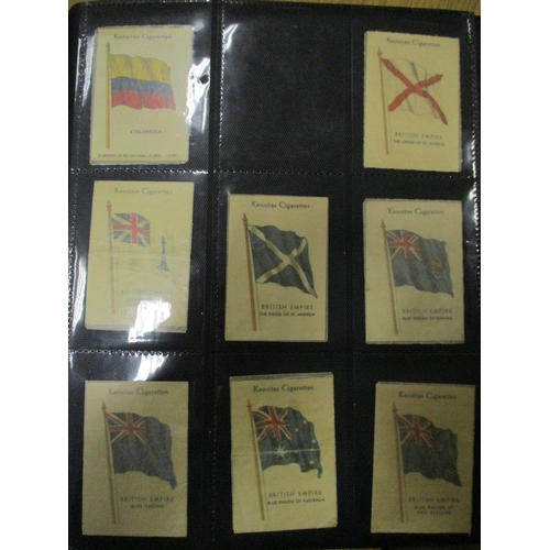 36 - J. Wix. Collection in album with Kensitas silk National Flags complete set (numbered), plus unnumber... 