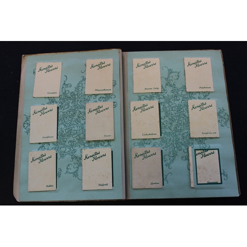 37 - J. Wix. Collection in one album and loose of silk Kensitas flowers, both regular and large sets. App... 