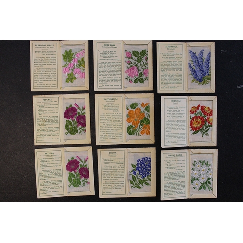 37 - J. Wix. Collection in one album and loose of silk Kensitas flowers, both regular and large sets. App... 