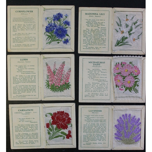 37 - J. Wix. Collection in one album and loose of silk Kensitas flowers, both regular and large sets. App... 