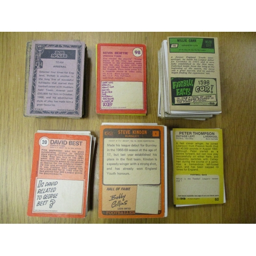 38 - A. & B.C. Collection of Footballers including orange/red, orange back, Quiz yellow, green back, Fact... 