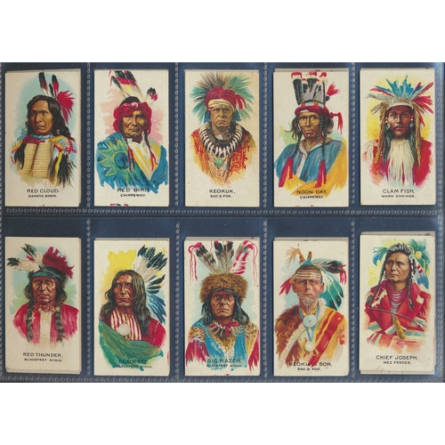 39 - British American Tobacco. Complete set in plastic sleeves with 1930 Indian Chiefs, generally very go... 