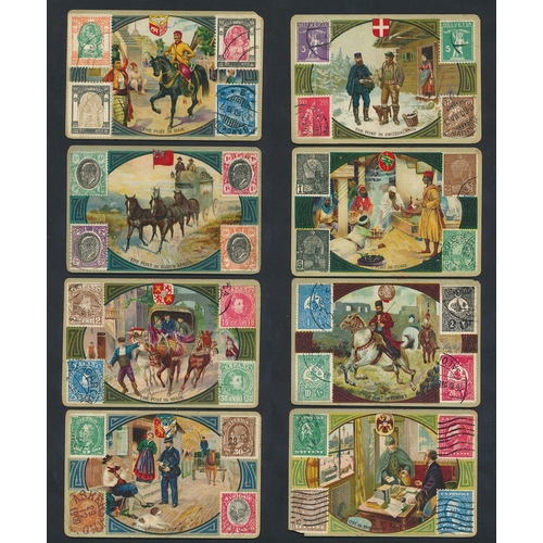 41 - Nugget Polish. Loose complete set of 1910 Mail Carriers and Stamps, varying condition. (R)