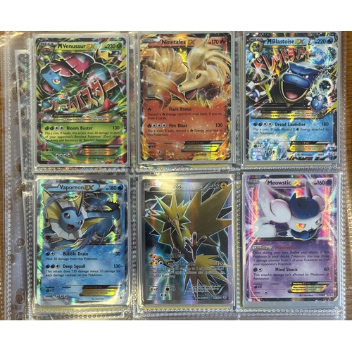 43 - Pokemon. Collection in 3x3 card storage sleeves, generally near mint, including Generations MChariza... 