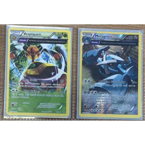 43 - Pokemon. Collection in 3x3 card storage sleeves, generally near mint, including Generations MChariza... 