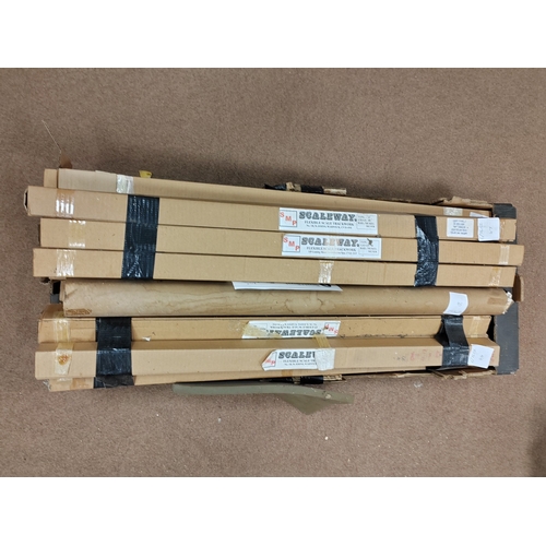 453 - Collection of cars, trucks, coaches, wagons, buildings etc. generally fair to very good with ranges ... 