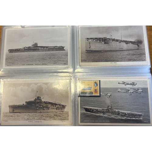 49 - Misc. coln. in 5 albums, of vintage and modern cards, with artist drawn, ptd and R.P's, incl. bridge... 