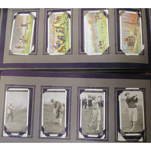 5 - Collection in stock book albums, paper albums and loose with part set Churchman Famous Golfers (16) ... 