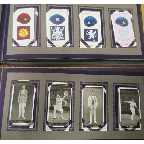5 - Collection in stock book albums, paper albums and loose with part set Churchman Famous Golfers (16) ... 