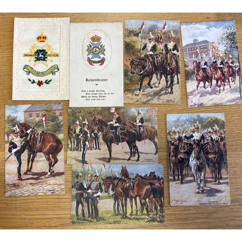 56 - Misc. coln. of vintage ptd, artist drawn and R.Ps in 4 albums and loose, with artists incl. strong r... 