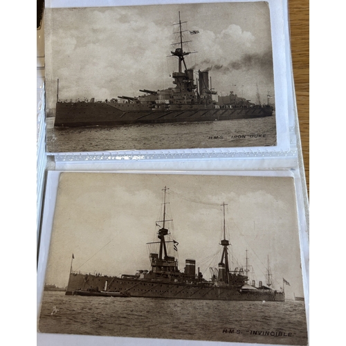 58 - Misc. coln. in 3 albums of ptd, R.P's and artist drawn with animals, coastal scenes, comic incl. McG... 