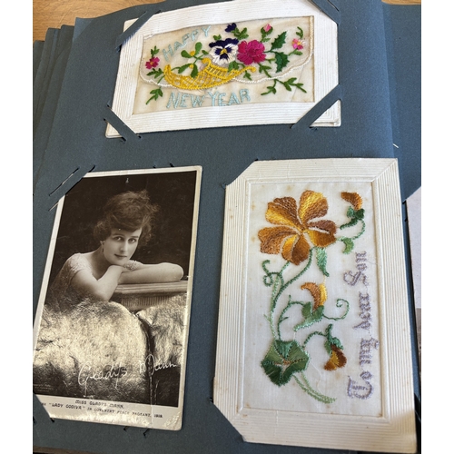 58 - Misc. coln. in 3 albums of ptd, R.P's and artist drawn with animals, coastal scenes, comic incl. McG... 