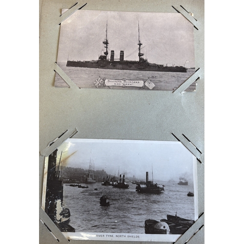 59 - Misc. coln in two albums, with vintage and modern ptd, artist drawn and R.P's incl. coastal views, m... 