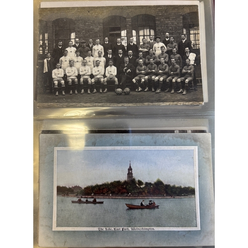 78 - West Midlands. Black Country coln. of vintage cards in 8 Lindner albums, with ptd, artist drawn and ... 