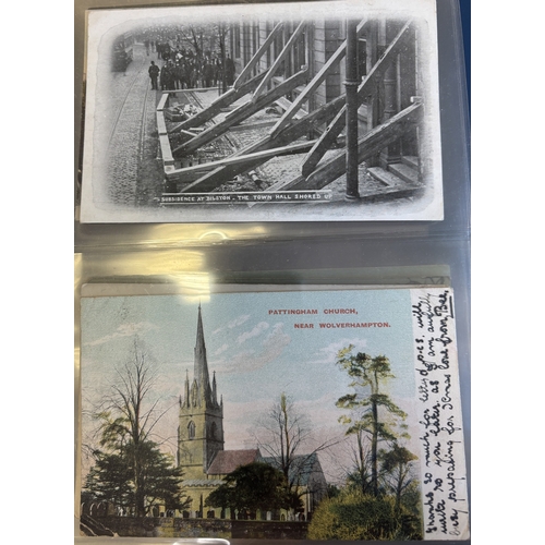 78 - West Midlands. Black Country coln. of vintage cards in 8 Lindner albums, with ptd, artist drawn and ... 