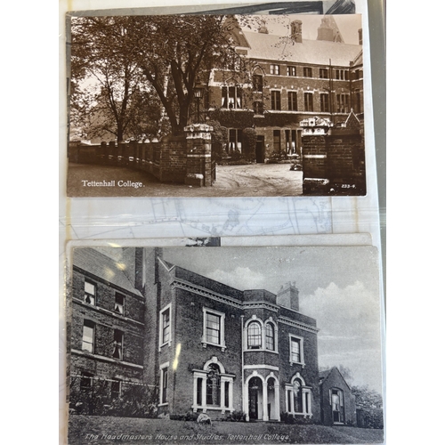 79 - West Midlands. Coln of vintage cards in 2 Lindner albums, with ptd, artist drawn and R.P's, incl. Bi... 