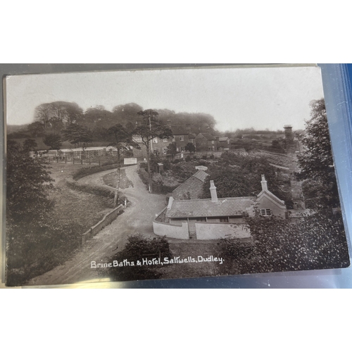 79 - West Midlands. Coln of vintage cards in 2 Lindner albums, with ptd, artist drawn and R.P's, incl. Bi... 