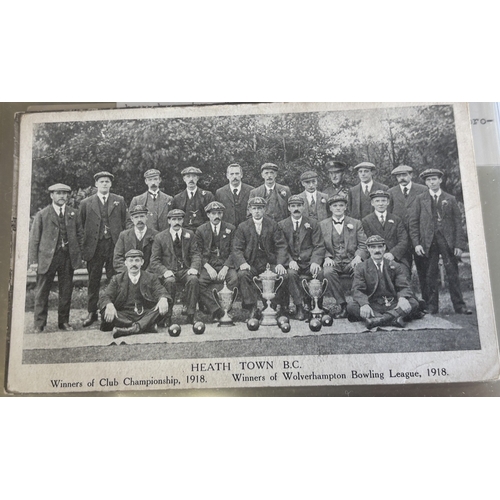 80 - West Midlands. Coln. in Lindner album of vintage cards, with ptd and R.P's, incl. Bushbury, Coven, F... 