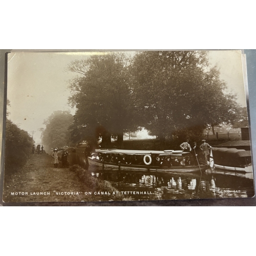 82 - West Midlands. Coln. of vintage cards in one Lindner album, with ptd and R.P's of Dudley, Hagley, Se... 