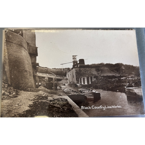 82 - West Midlands. Coln. of vintage cards in one Lindner album, with ptd and R.P's of Dudley, Hagley, Se... 