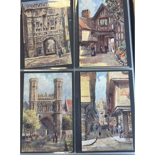 89 - Artists. Charles Flower coln. of cards, with cathedrals, churches and street scenes in sets/part set... 