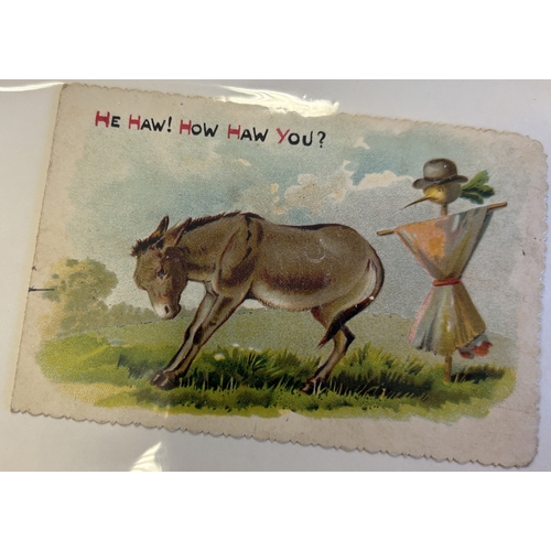 99 - Greetings. Coln. in 9 albums of mostly QV-KEVII cards, incl. artist drawn Birthdays, Christmas, New ... 