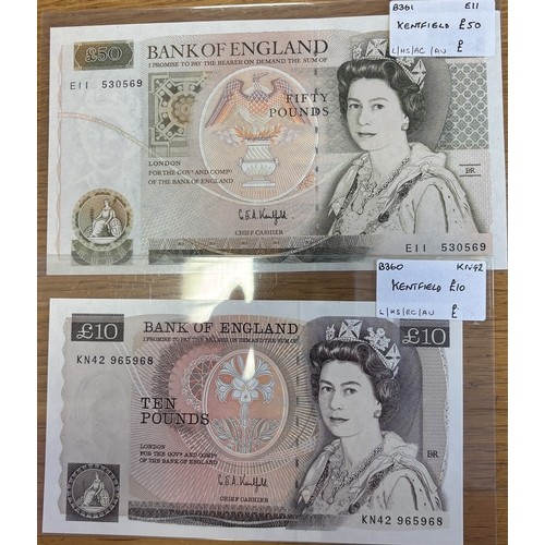 95 - Collection of banknotes in plastic wallets, generally very fine to extremely fine, including Beale 1... 