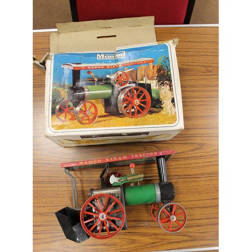 117 - Collection including OO gauge unboxed coaches, track, etc, diecast in frame, soldiers, toys, Mamod, ... 