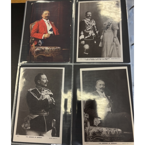 124 - Royalty. Germany. Coln. in 2 modern albums with slipcases, incl. artist drawn, ptd and R.P's with Wi... 