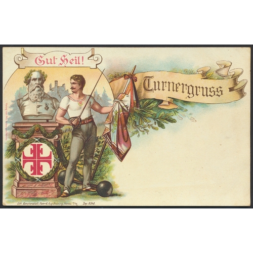 127 - Sports. Coln. of loose vintage cards, mostly artist drawn cards of Friedrick Ludwig John's FFFF move... 