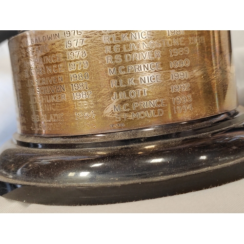 132 - Collection including hallmarked silver with Watford Chamber of Commerce Golfing Society Autumn Cup 5... 