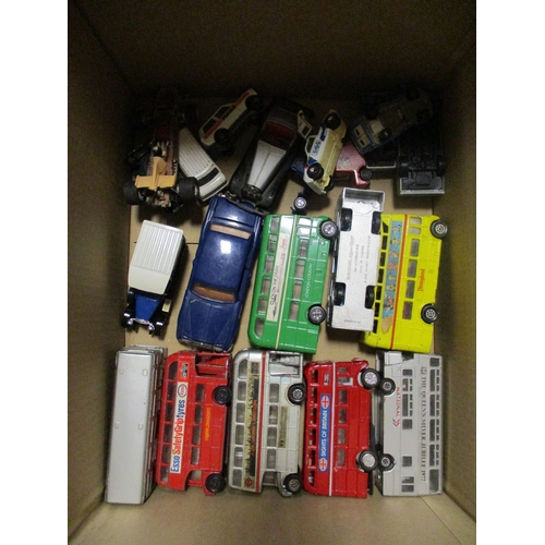 135 - Accumulation with die cast, including ranges from Corgi, Dinky, Lledo and Matchbox, scratch/ kit Bui... 