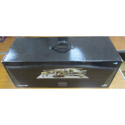 159 - Star Wars. ARTFX. T-65 X-Wing Fighter cross section pre painted model kit, unassembled and mint in n... 