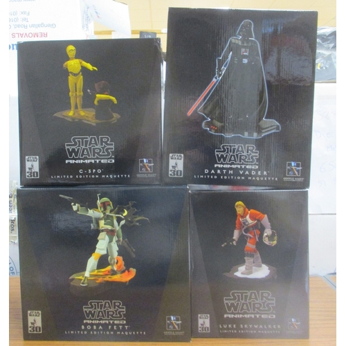 169 - Star Wars. Gentle Giant. Range of collectable limited edition 'Animated' maquettes, mint in excellen... 