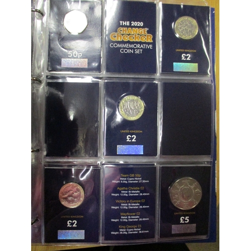 Uncirculated collection in Change Checker album including £5 (7), £2 ...