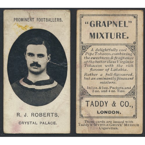 40 - Taddy. Loose odds with County Cricketers (6) and Prominent Footballers (8), varying condition. Qty 1... 