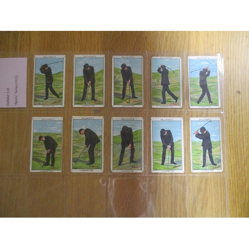 18 - Collection of Golf-themed useful odds in plastic sleeves, including Anglo Cigarette Manufacturing Ta... 