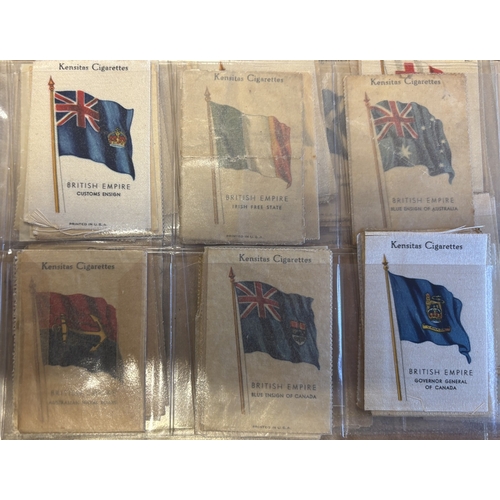 25 - Collection of mostly part set silk flags in one album, generally very good, including ranges of BDV ... 