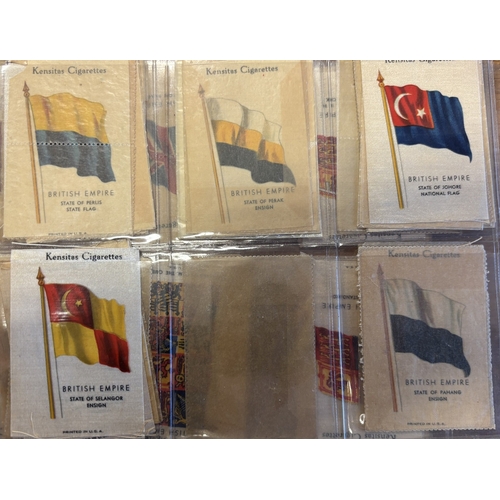 25 - Collection of mostly part set silk flags in one album, generally very good, including ranges of BDV ... 