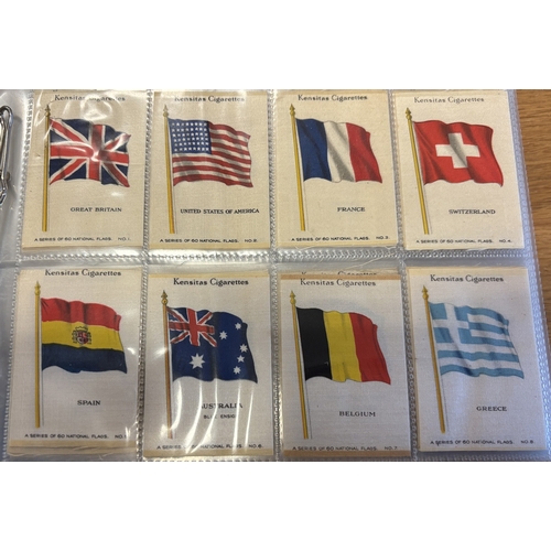 25 - Collection of mostly part set silk flags in one album, generally very good, including ranges of BDV ... 