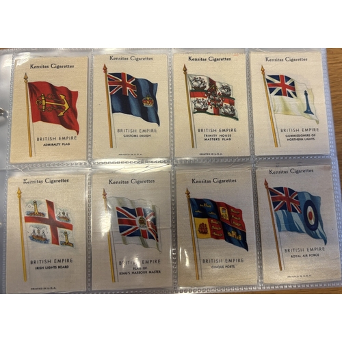 25 - Collection of mostly part set silk flags in one album, generally very good, including ranges of BDV ... 