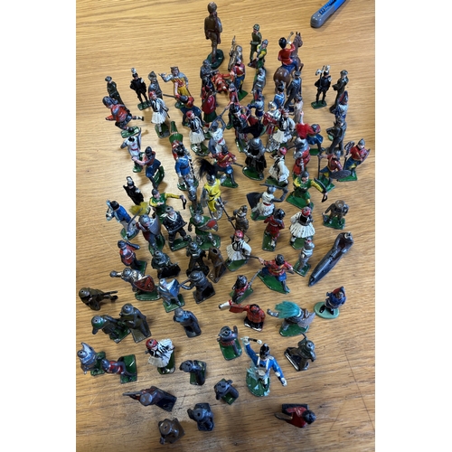 265 - Britains. Loose collection of mostly Britains metal model soldiers, with Medieval, Napoleonic, Imper... 