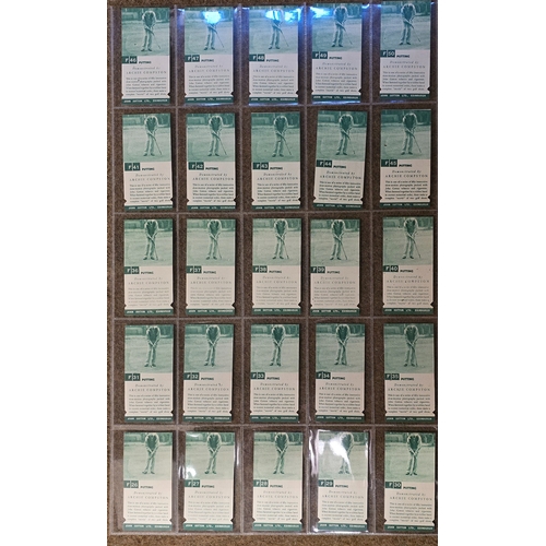 34 - Cotton. Complete set in plastic sleeves with 1938 Golf Strokes E/F, generally good. Cat. £1,500. (L)