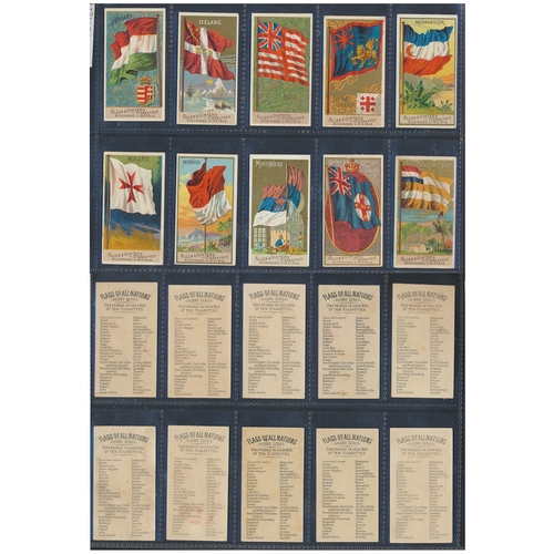 46 - Allen & Ginter. Complete set in plastic sleeves with 1890 Flags of All Nations Second Series, genera... 