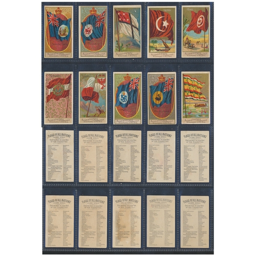46 - Allen & Ginter. Complete set in plastic sleeves with 1890 Flags of All Nations Second Series, genera... 