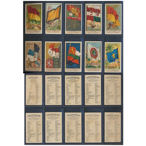 46 - Allen & Ginter. Complete set in plastic sleeves with 1890 Flags of All Nations Second Series, genera... 
