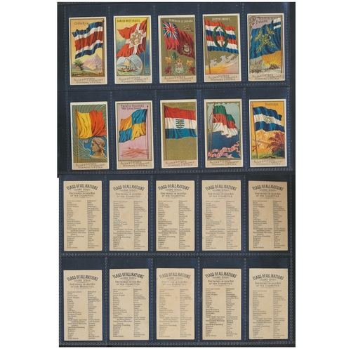 46 - Allen & Ginter. Complete set in plastic sleeves with 1890 Flags of All Nations Second Series, genera... 