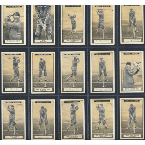 49 - Imperial Tobacco Co. Of Canada. Complete set in plastic sleeves with 1925 How to Play Golf, generall... 